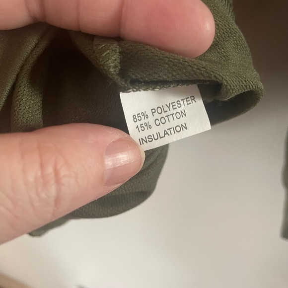 Olive-Lightweight Crewneck Top-Med - Picture 2 of 2